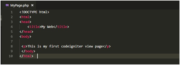 codeigniter pHp example