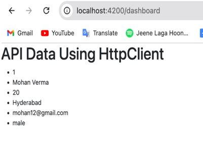 Fetch Data from API using HttpClient