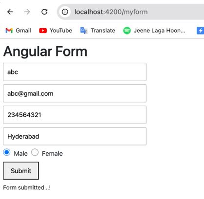 Angular - Submit Form on Pressing Enter