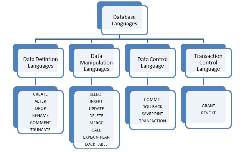 Database Languages And Their Types In DBMS