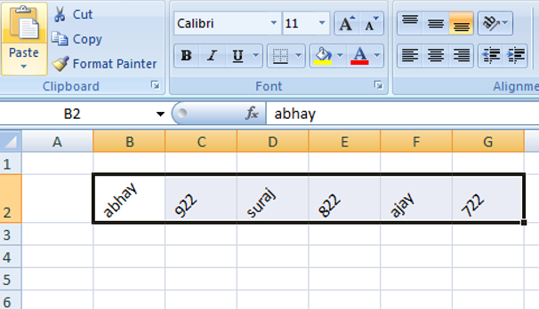 Microsoft Excel: Rotating Text in a Cell