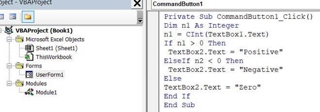 VBA Example 4 Code Window