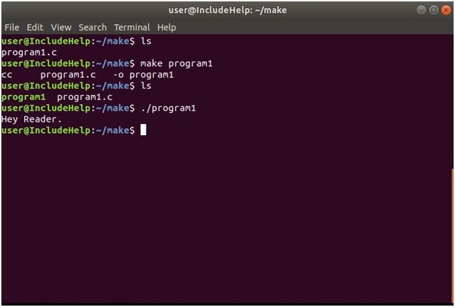 linux makefile for c program