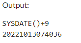 Example 2: MySQL SYSDATE() Function