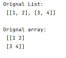 Python - How to Convert List of Lists to NumPy Array?