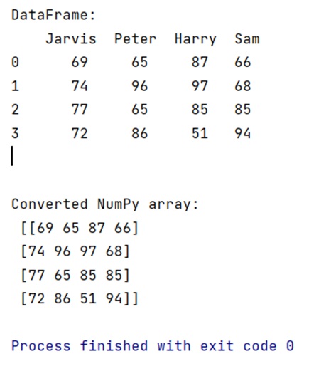 How To Convert Pandas DataFrame To NumPy Array 