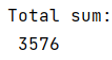 Example 2: Get total of Pandas column