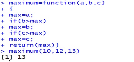 find max of 3 numbers in r language