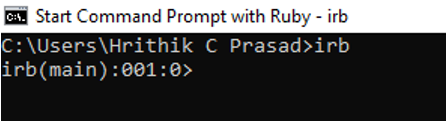 Ruby setup | IRB